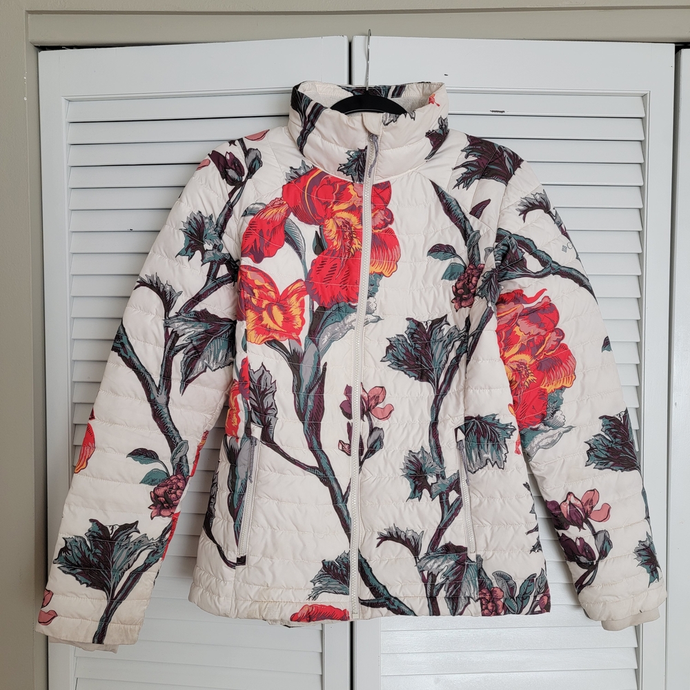 Columbia Floral Flower Puffer Jacket